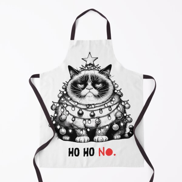 Item preview, Grumpy Cat's Holiday Displeasure on Christmas - Ho HO no. designed and sold by wearandpaper.
