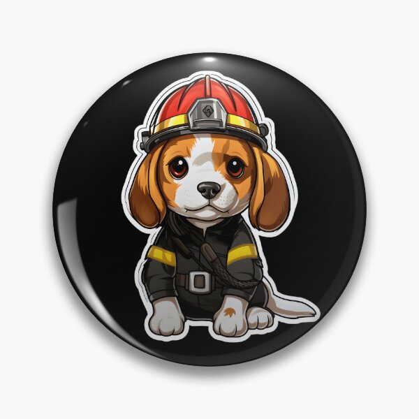 Item preview, Firefighter Beagle designed and sold by CUTEDOGGIEZ.