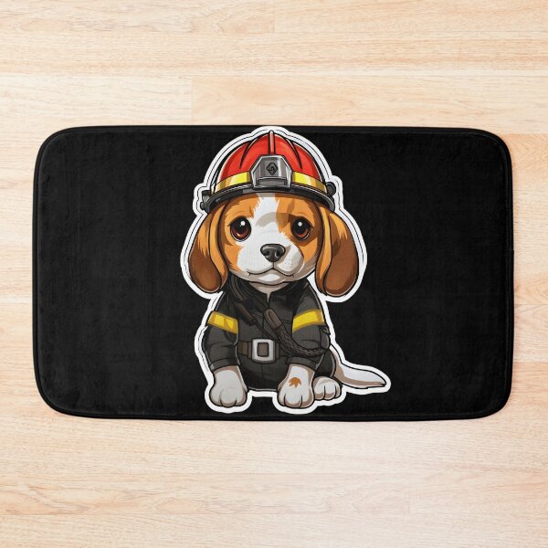 Item preview, Firefighter Beagle designed and sold by CUTEDOGGIEZ.