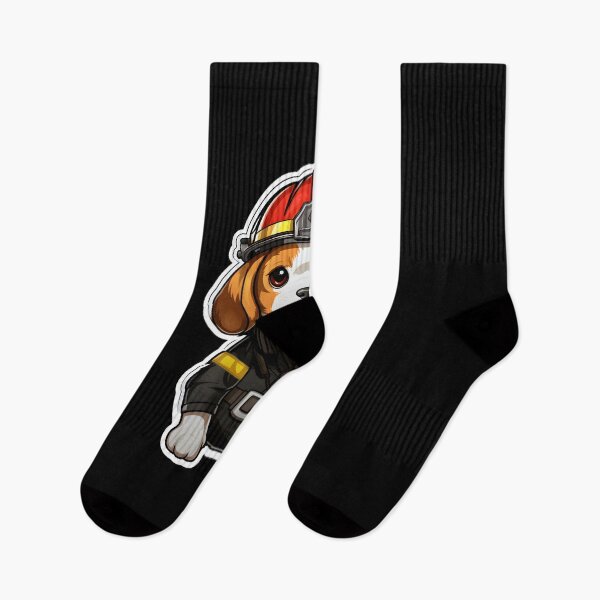 Item preview, Firefighter Beagle designed and sold by CUTEDOGGIEZ.