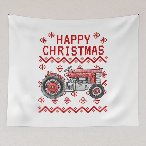 Item preview, Vintage Tractor Ugly Christmas Farmer Farming Funny designed and sold by doodlerob.