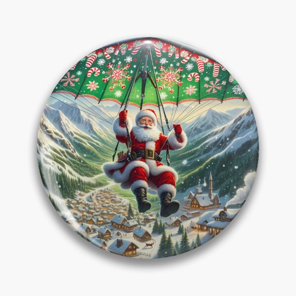 Item preview, Merry Mountain Glide with Santa designed and sold by Pixel Dome.