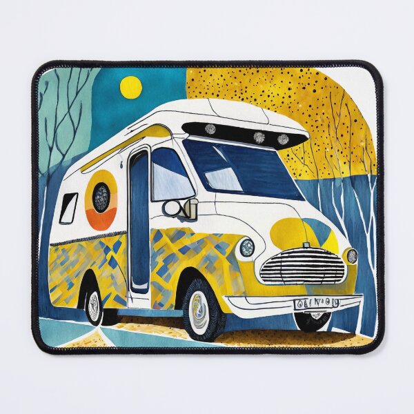 Item preview, Colorful motorhome. Geometric pen drawing style  designed and sold by uliklo.