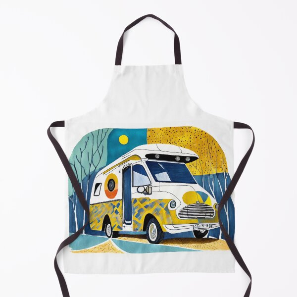 Item preview, Colorful motorhome. Geometric pen drawing style designed and sold by uliklo.