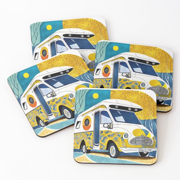 Item preview, Colorful motorhome. Geometric pen drawing style  designed and sold by uliklo.