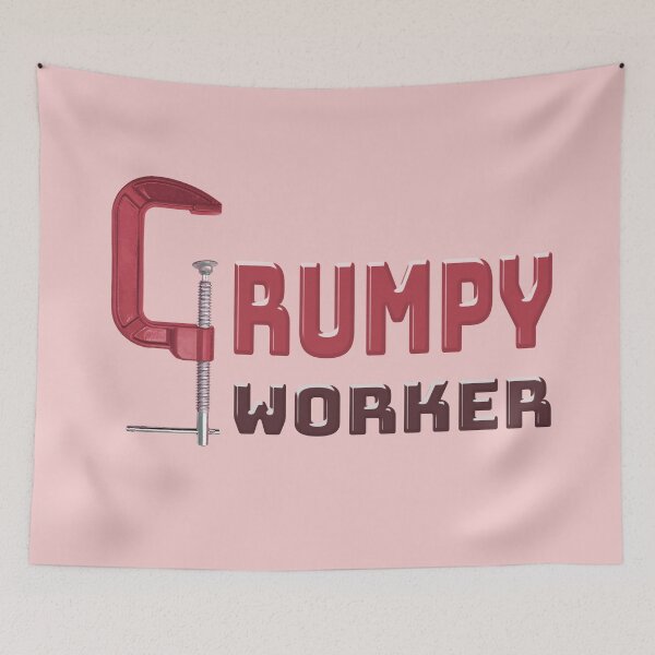 Item preview, Grumpy Worker - Red designed and sold by Fanarchist.