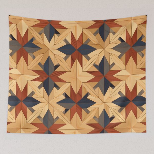 Item preview, Marquetry Pattern designed and sold by SideSignal.