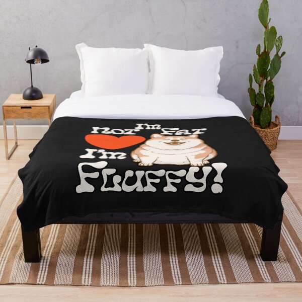 Item preview, I'm Not Fat I'm Fluffy (Dog) designed and sold by RhondaLily.