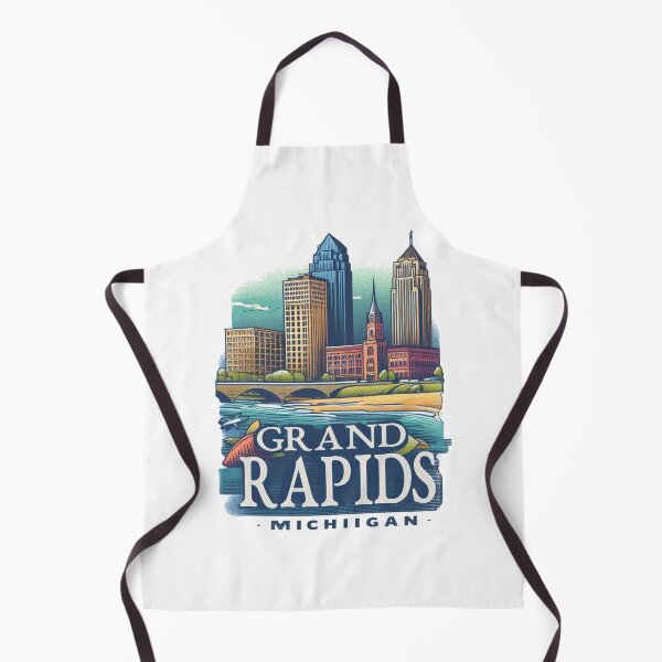 Item preview, Grand Rapids Michigan Watercolor Illustration designed and sold by PaintMeWorld.