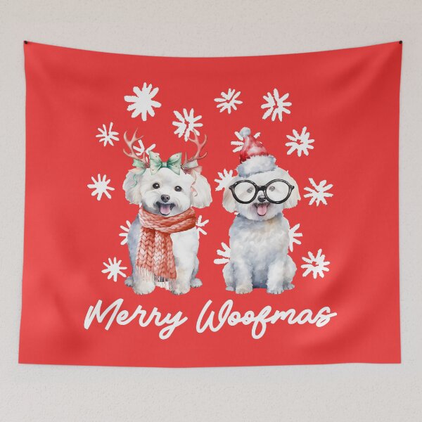Item preview, Bichon Christmas - Merry Woofmas designed and sold by Tenth-Floor.