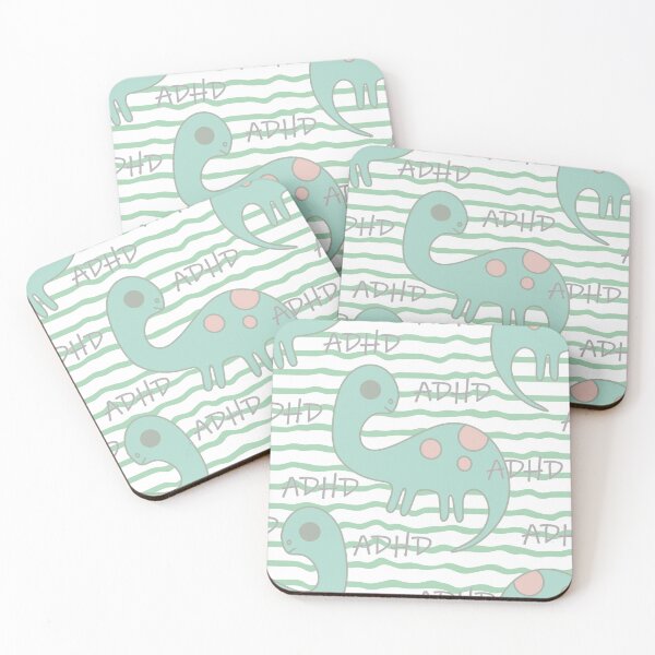 Item preview, ADHD creature /3. A sweet, minty, adorable dinosaur with pink spots and big eyes. designed and sold by My-fake-places.