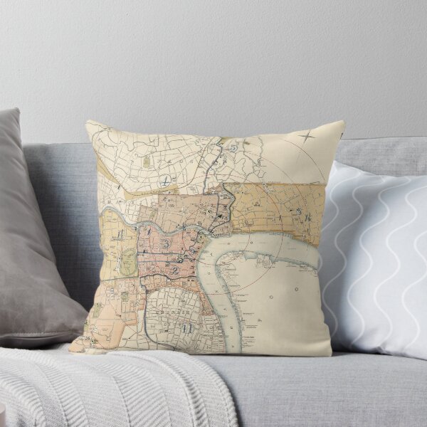 Item preview, Vintage Map of Shanghai China (1918) designed and sold by BravuraMedia.