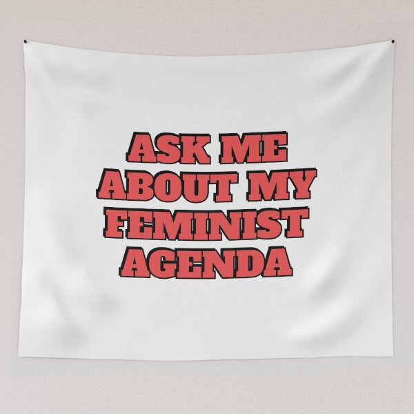 Item preview, Ask me about my feminist agenda designed and sold by Inspirationmotivation.
