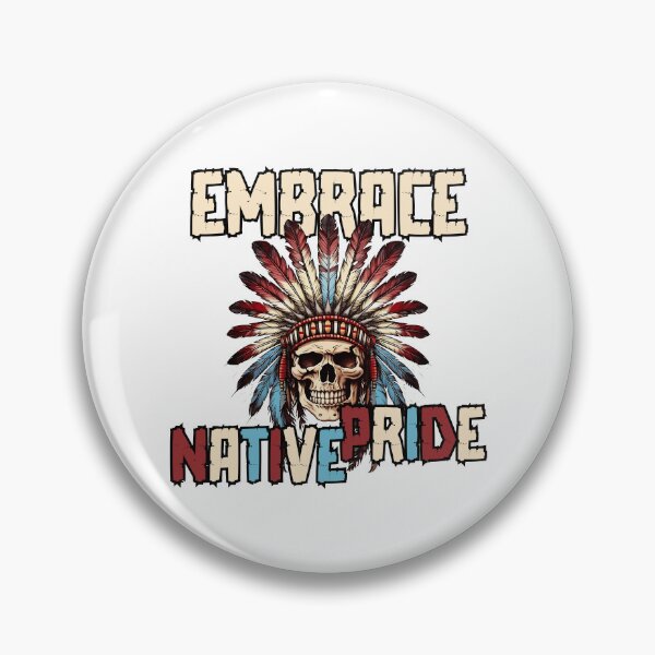 Item preview, Embrace Native Pride - Native American Indian (Black Outline Design) designed and sold by Spiprinto.