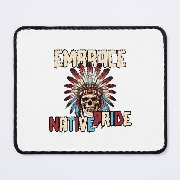 Item preview, Embrace Native Pride - Native American Indian (Black Outline Design) designed and sold by Spiprinto.