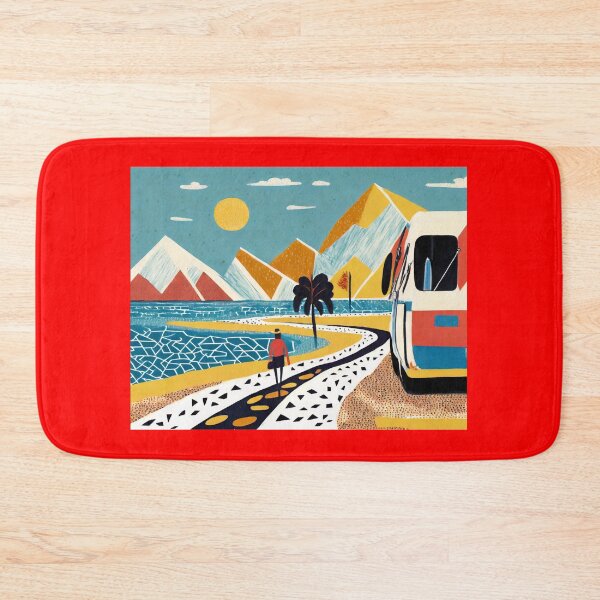 Item preview, Geometric mountain landscape. Road and travel designed and sold by uliklo.