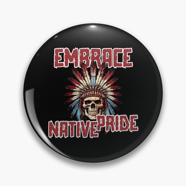 Item preview, Embrace Native Pride - Native American Indian (White Outline Design) designed and sold by Spiprinto.