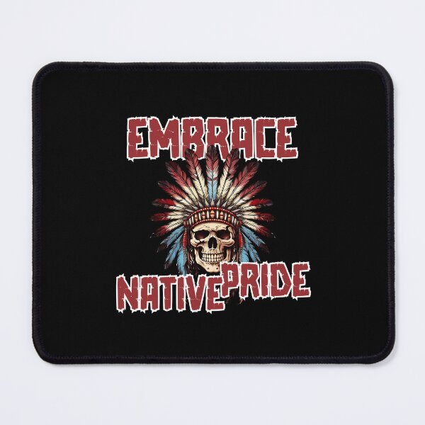 Item preview, Embrace Native Pride - Native American Indian (White Outline Design) designed and sold by Spiprinto.