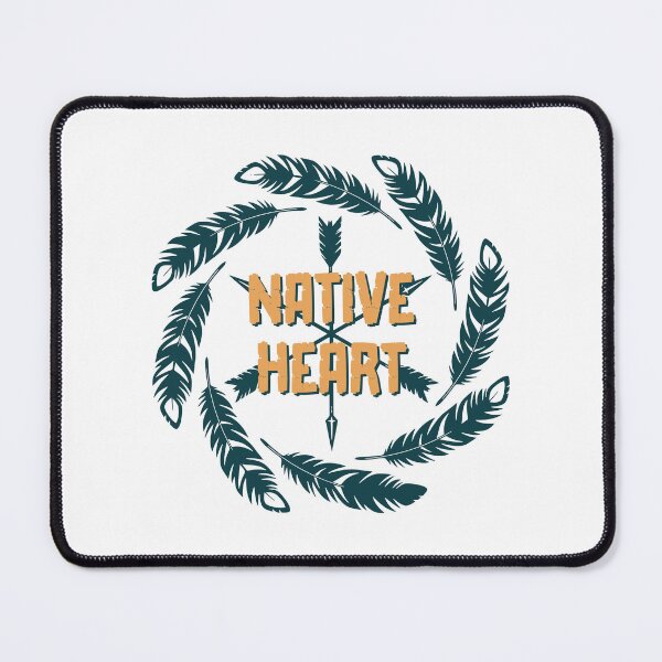 Item preview, Native Heart - Native American Indian (Dark Design) designed and sold by Spiprinto.