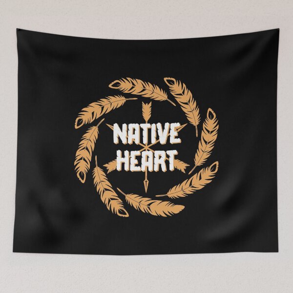 Item preview, Native Heart - Native American Indian (Light Design) designed and sold by Spiprinto.