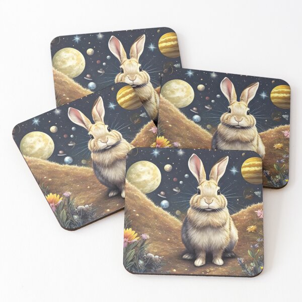Item preview, cosmic rabbit in trip designed and sold by SideQuestSociety.