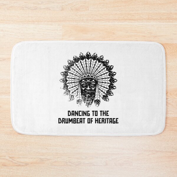 Item preview, Dancing to the Drumbeat of Heritage - Native American Indian Heritage (Black Distressed Design) designed and sold by Spiprinto.