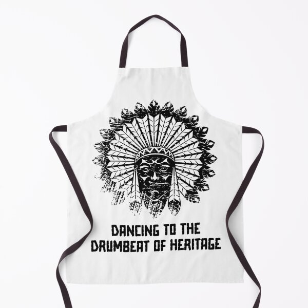 Item preview, Dancing to the Drumbeat of Heritage - Native American Indian Heritage (Black Distressed Design) designed and sold by Spiprinto.