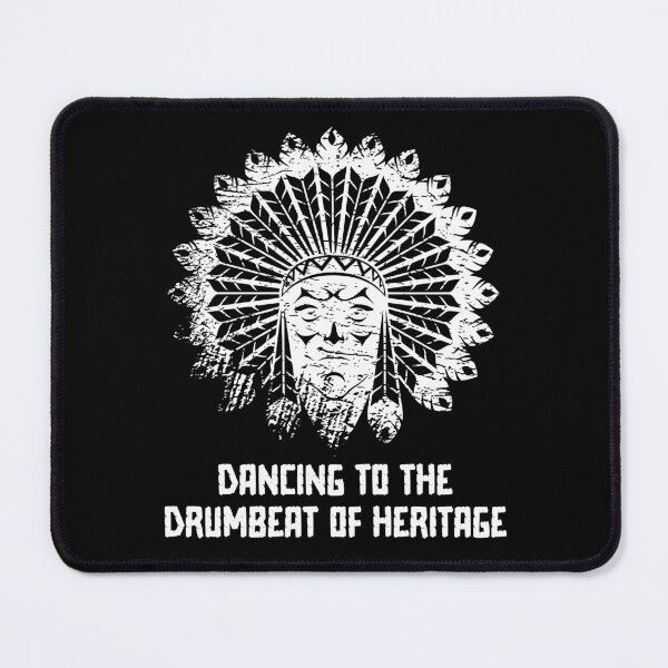 Item preview, Dancing to the Drumbeat of Heritage - Native American Indian Heritage (White Distressed Design) designed and sold by Spiprinto.
