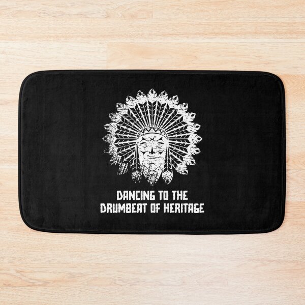 Item preview, Dancing to the Drumbeat of Heritage - Native American Indian Heritage (White Distressed Design) designed and sold by Spiprinto.