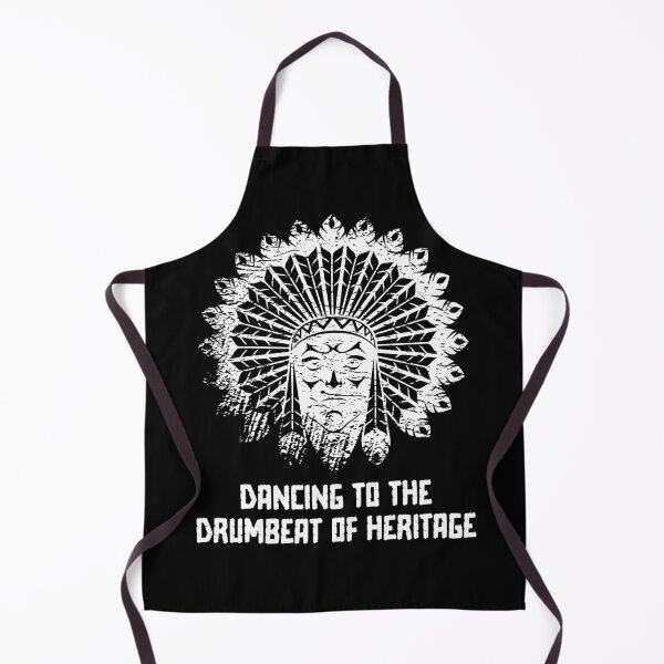 Item preview, Dancing to the Drumbeat of Heritage - Native American Indian Heritage (White Distressed Design) designed and sold by Spiprinto.