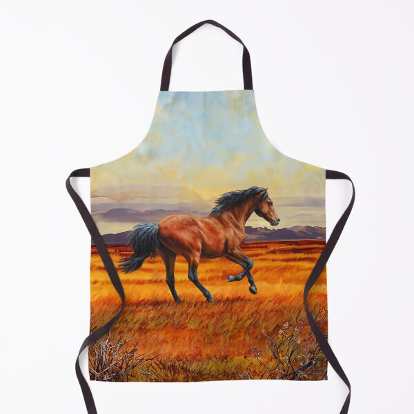 Item preview, Bay Running Wild Horse designed and sold by csforest.