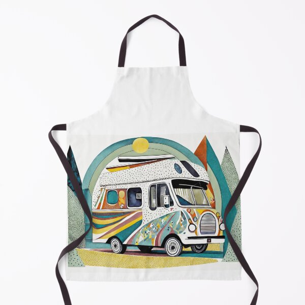 Item preview, Amazing motorhome in the mountains. Geometric pen drawing designed and sold by uliklo.