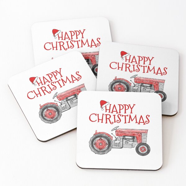 Item preview, Vintage Tractor Christmas Farmer Farming designed and sold by doodlerob.