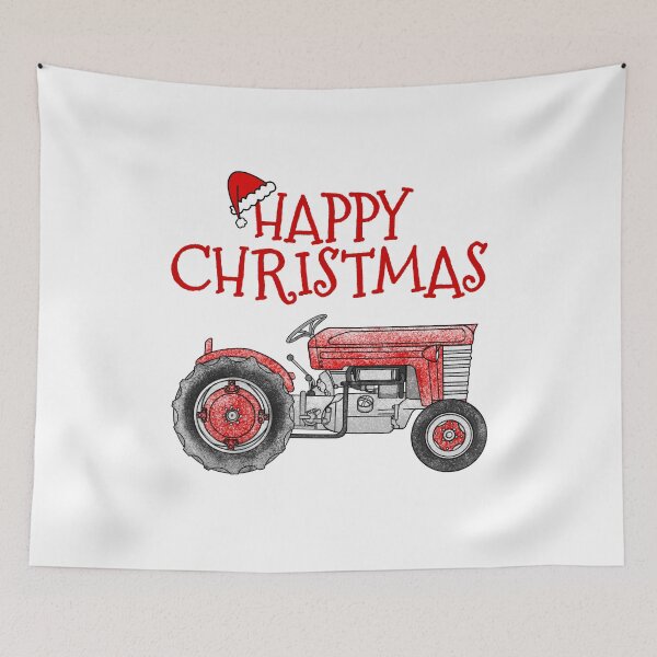 Item preview, Vintage Tractor Christmas Farmer Farming designed and sold by doodlerob.