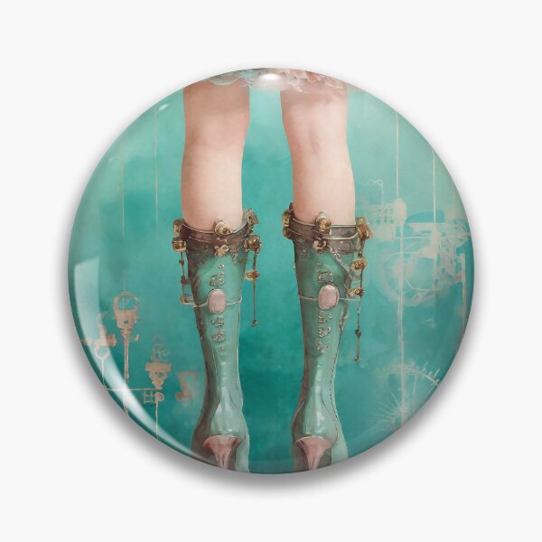 Item preview, Vintage pale coral colored pretty woman female feet legs designed and sold by Lefteris Betsis.