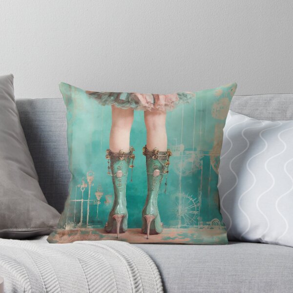 Item preview, Vintage pale coral colored pretty woman female feet legs designed and sold by Lefteris Betsis.