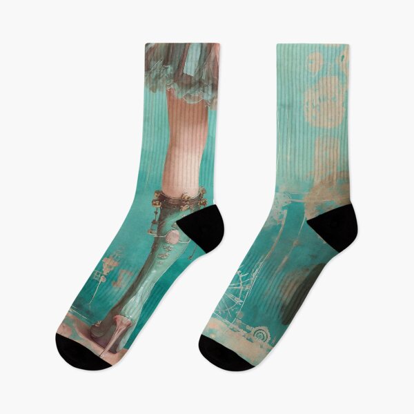 Item preview, Vintage pale coral colored pretty woman female feet legs designed and sold by Lefteris Betsis.