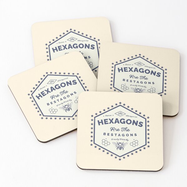 Item preview, Hexagons Are The Bestagons - Beehive & HoneyComb Are Proudly Made By The Bees designed and sold by lovealva.