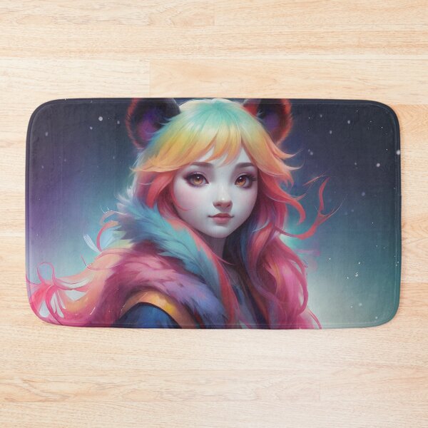 Item preview, Viking panda bear woman art in watercolor designed and sold by pixelartestudio.