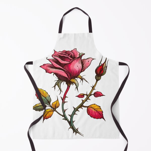 Item preview, Thorny Colorful Rose Stem and Bud designed and sold by Star-Fragment.
