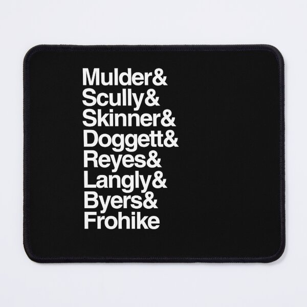 Item preview, The X Files characters list Helvetica designed and sold by thejblock.