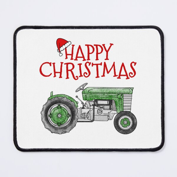 Item preview, Vintage Tractor Christmas Farmer Farming (Green) designed and sold by doodlerob.