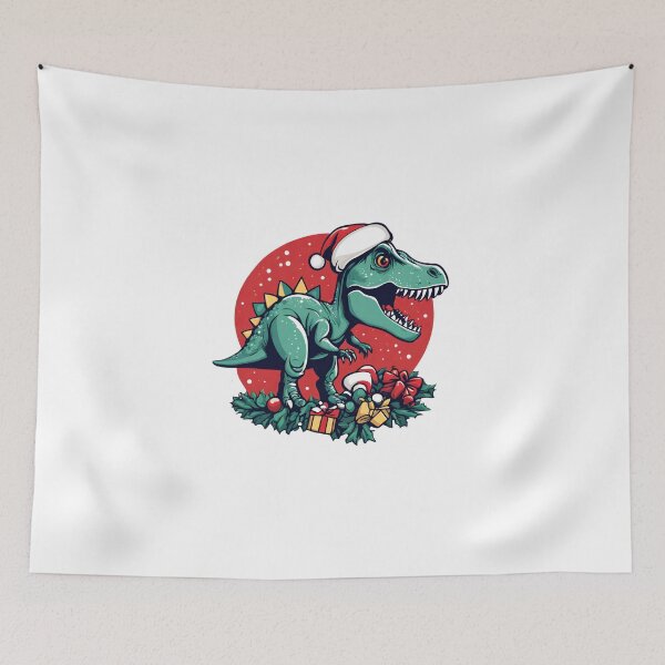 Aperçu de l'œuvre Dinosaure Trex de Noël créée et vendue par AYBOSHOP.