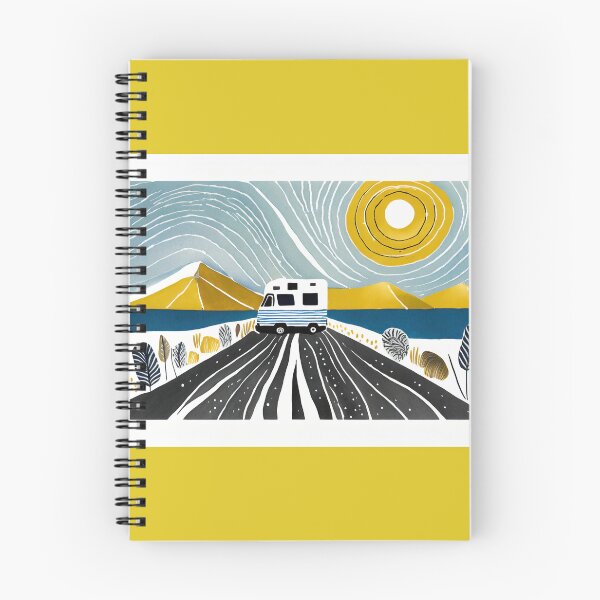 Item preview, A motor home on an abstract colorful road designed and sold by uliklo.