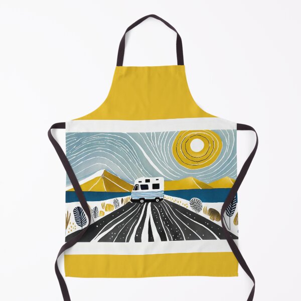 Item preview, A motor home on an abstract colorful road designed and sold by uliklo.