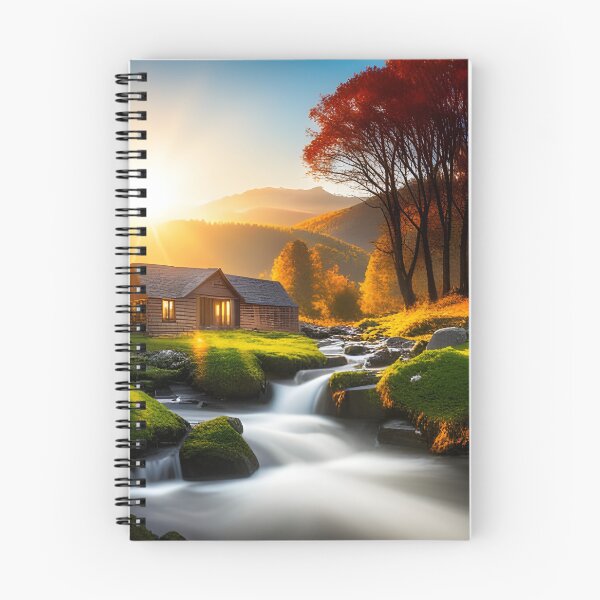 Item preview, A Cabin Beside Of A Beautiful Stream designed and sold by Paw's Arts.