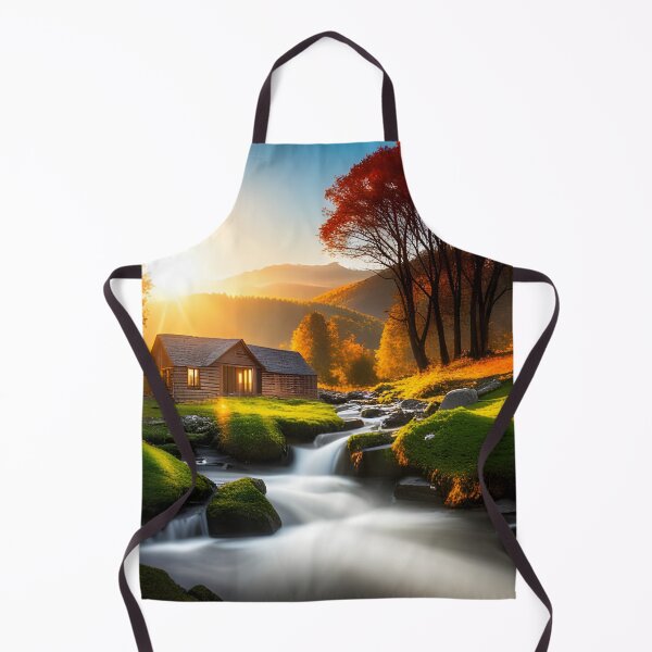 Item preview, A Cabin Beside Of A Beautiful Stream designed and sold by Paw's Arts.