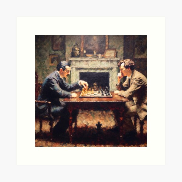 Item preview, Sherlock Holmes and Moriarty  designed and sold by ClassicRetroism.