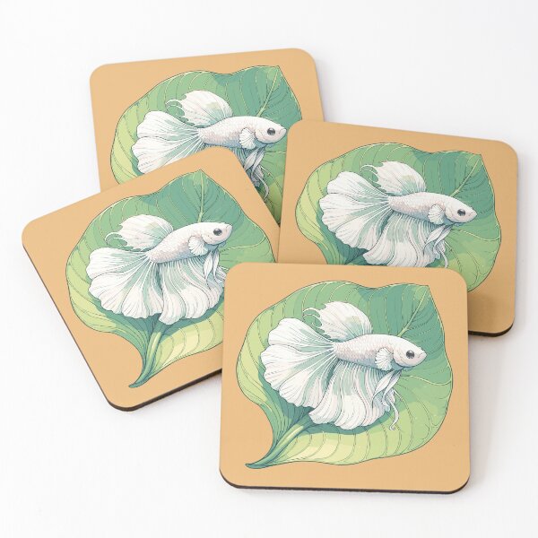 Item preview, Betta Siamese Fighting Fish Chillin on Anubias Leaf designed and sold by LeChocoholic.