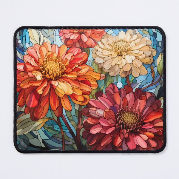 Item preview, Stained Glass Zinnia Garden designed and sold by Matt's Artificial Nature.